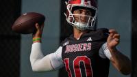 Watch Indiana football QB Josh Hoover throw during fall camp practice      