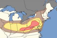 Destructive Wind Gusts Possible from Illinois to New Jersey Today