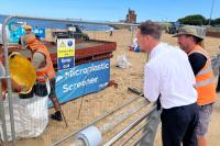 Government minister praises volunteer nurdle clean up operation in South Shields