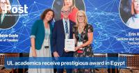 UL academics receive prestigious award in Egypt