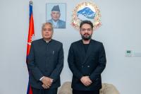 Nepal leader meets with India, China envoys
