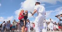 Nearly 300 Navy sailors return to Florida after nine months at sea
