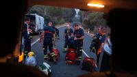 Firefighters struggle to put out three wildfires in southwestern Spain