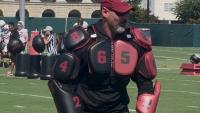 Alabama football’s Jarrett Johnson teaches with strike jacket | Video