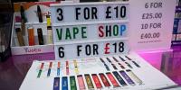 PM vows to save 'hollowed out high streets' with crackdown on vape shops