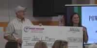 Holly Hatcher Education Foundation donates $20,000 to Broadway elementary school on first day back