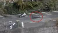 Driverless car travelled 300m after four-vehicle crash on Auckland’s Southern Motorway, witness says
