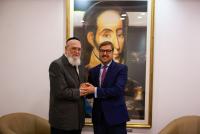 Venezuelan Foreign Minister Hosts Chief Rabbi to Discuss Diplomatic Normalization with Israel