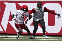 Arkansas receivers coach Larry Smith looking for go-to options among deep, versatile group