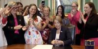 Massachusetts Gov signs bill making abortions up to birth legal, Democrats CHEER