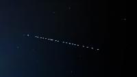Starlink satellites in the Tunisian sky