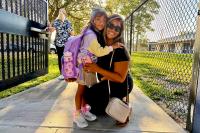 Families look forward to the future as kids return to school