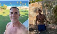 Gary Barlow says he's 'finally out of the tour bubble' after battling with age-related challenges during the Circus shows as he shares shirtless snaps from family holiday in Mexico