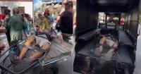 Video: Woman falls into an unguarded well in Bayamo and is taken to the hospital on an electric scooter due to the lack of an ambulance