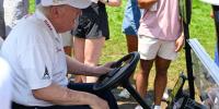 'Incredibly disturbing' Trump images shock analyst as golf outing sparks health concerns