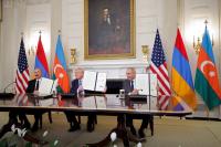 U.S., Armenia, Azerbaijan mark first peace summit anniversary