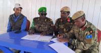 Ethiopian AUSSOM troops withdraw from Buurhakaba district as Somali army take over base