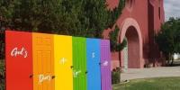 Rainbow church doors vandalised again in suspected anti-LGBTQ+ attack