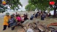 16 dead and tens of thousands displaced by flooding across central Myanmar