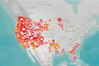 Map Shows Where ‘Extreme’ Wildfires Spreading Rapidly in Washington, Oregon