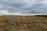 Solar plant construction work is powering on