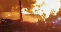 Drone strike sparks massive blaze at Libya refinery