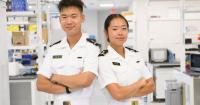 Future military physicians gain lab experience at OMRF