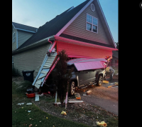 Family asleep when truck driver crashed into Kansas home