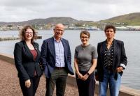 Minister discusses aquaculture sustainability during visit to UHI Scalloway campus