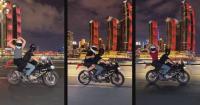 Int'l tourists race to Chongqing as viral cyberpunk motorbike trend revs up