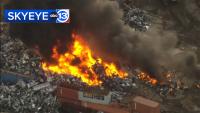 Crews respond to fire at recycling facility in southeast area, SkyEye13 shows