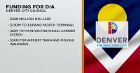 Denver City Council approves funding for Denver International Airport improvements