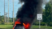 Vehicle fire causes traffic delays on northbound Florida's Turnpike