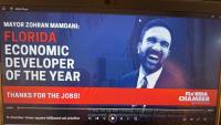 Florida Chamber's sarcastic Times Square billboard lauds NYC Mayor