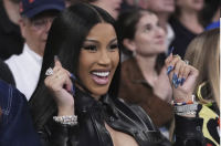 Cardi B films latest music video in Sunset Park