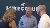 Republican Senate candidate Mike Collins campaigns in Savannah, takes questions from voters