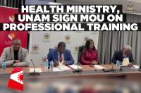 Health ministry and UNAM sign MoU to strengthen health professional training