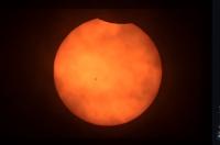 An eclipsed star and falling stars in the skies Wednesday