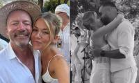 Alan Shearer is every inch the proud father of the bride as he shares fun-filled snaps from daughter Hollie's idyllic French wedding to England rugby star Joe Marchant