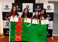 Turkmen schoolgirls won four medals at an international intellectual competition in the Great Britain