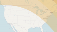 Map shows where partial solar eclipse will be visible in the U.S.