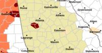 Flash flood warning in effect for north central and west central Georgia, NWS says