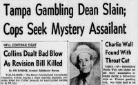 Friday talk brings together Tampa authors with vastly different books about infamous Ybor City gangster Charlie Wall