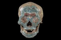 Rare Mixtec turquoise-mosaic skull repatriated to Mexico