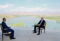President Ilham Aliyev was interviewed by Azerbaijan Television in Nakhchivan