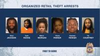 Six Arrested After Police Investigate Multi-Jurisdiction Organized Retail Theft Ring Targeting 100s of Businesses