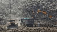 Delhi welcomes monsoon rain, but landfill cleanup, waste recycling affected