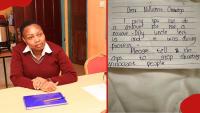 Millicent Omanga shares student's emotional letter urging police to stop killings: "Broke my heart"