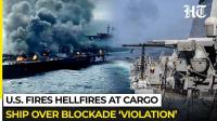 US helicopter fires missiles at Panama-flagged ship attempting to evade blockade