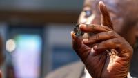 South African rand steady near five-month peak
